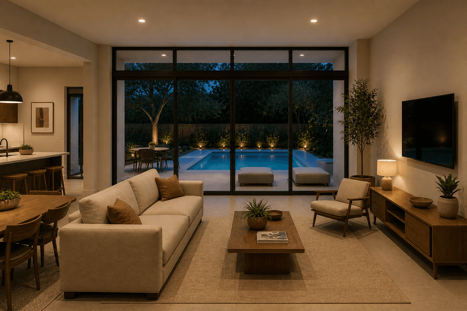 Living room rendering